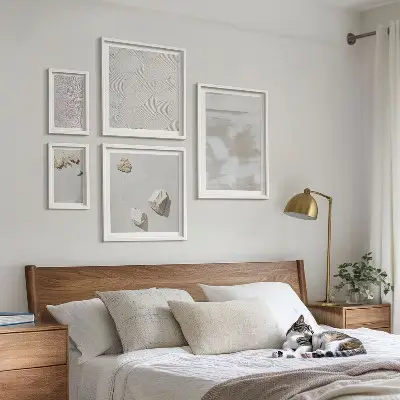 Bildergalerie-Set für die Wand mit Boho-Textur aus Sandsteinen