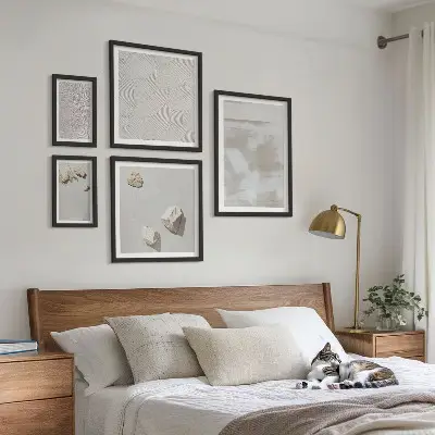 Bildergalerie-Set für die Wand mit Boho-Textur aus Sandsteinen