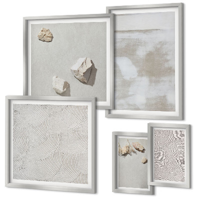 Bildergalerie-set für die wand Boho-Textur aus Sandsteinen