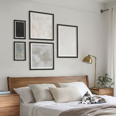 Bilderset fürs sofa Die Farben eleganter Steinstrukturen