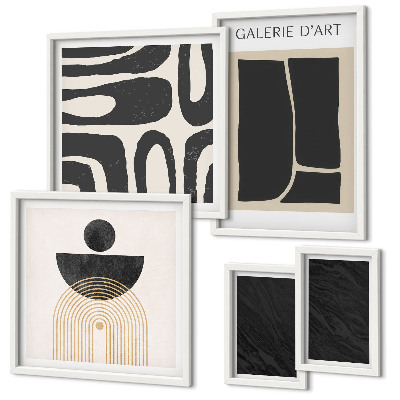 Bildergalerie-set für die wand Abstrakte Marmorformen