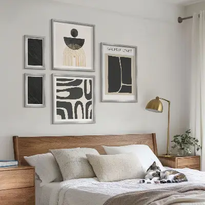 Bildergalerie-Set für die Wand mit abstrakten Marmorformen