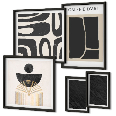 Bildergalerie-set für die wand Abstrakte Marmorformen