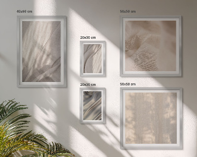 Modernes wandbilder-set Nahaufnahme von natürlichen Boho-Stoffen