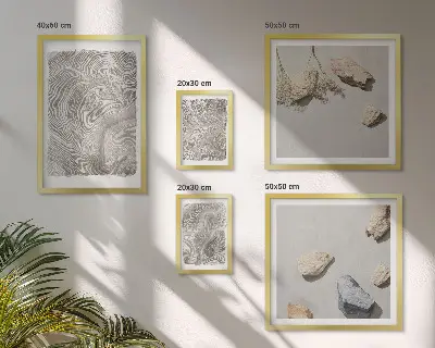 Bildergalerie-Set für die Wand mit modernen abstrakten Formen