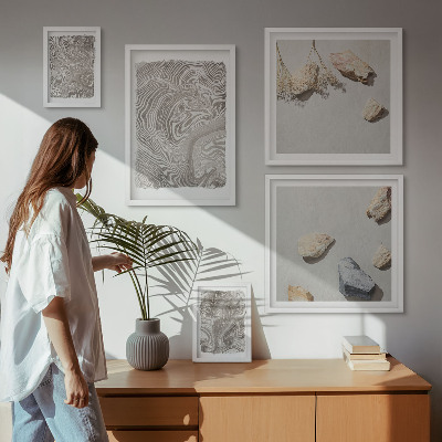 Bildergalerie-set für die wand Moderne abstrakte Formen