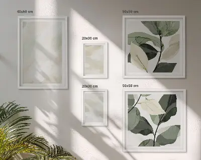 Bildergalerie-Set für die Wand mit abstrakten Boho-Motiven in leuchtenden Farben