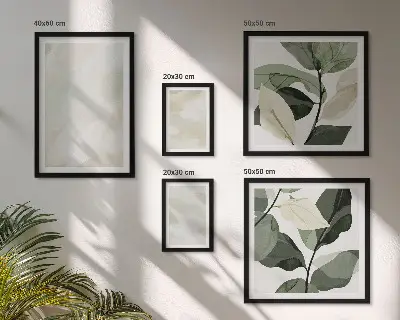Bildergalerie-Set für die Wand mit abstrakten Boho-Motiven in leuchtenden Farben