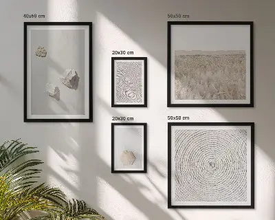 Modernes Wandbilder-Set mit leichten Boho-Sandtexturen