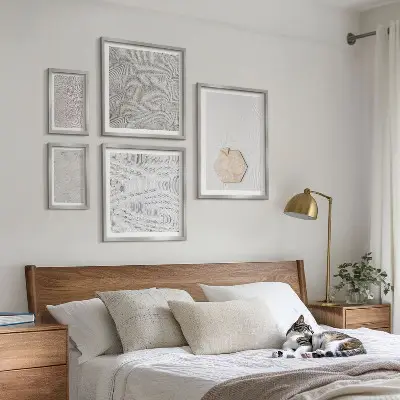 Bilderset fürs Sofa mit leichten Boho-Sandtexturen
