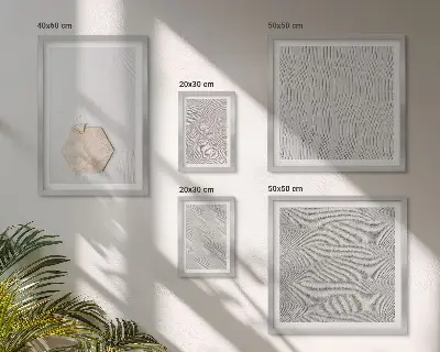 Bilderset fürs Sofa mit leichten Boho-Sandtexturen