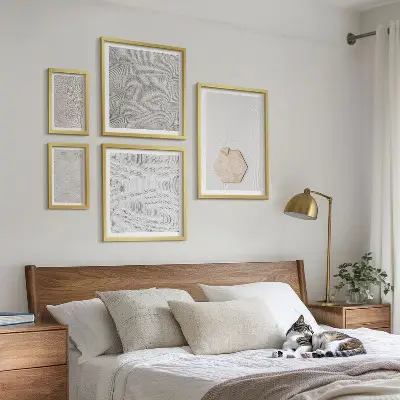 Bilderset fürs Sofa mit leichten Boho-Sandtexturen