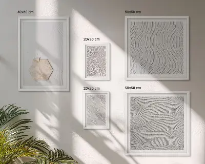 Bilderset fürs Sofa mit leichten Boho-Sandtexturen