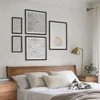 Bilderset fürs Sofa mit leichten Boho-Sandtexturen