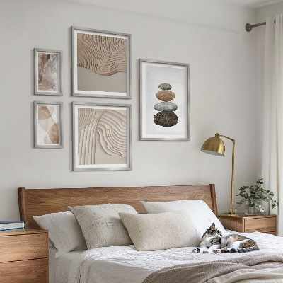 Bildergalerie-set für die wand Abstrakte Pastellformen
