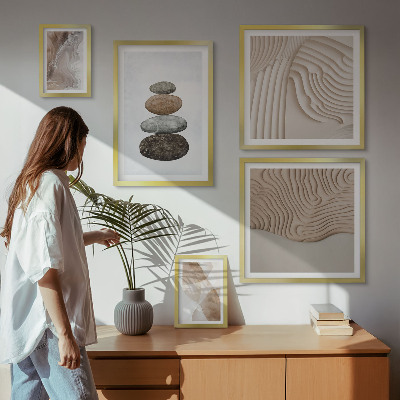 Bildergalerie-set für die wand Abstrakte Pastellformen