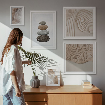 Bildergalerie-set für die wand Abstrakte Pastellformen