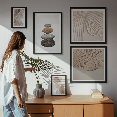 Bildergalerie-set für die wand Abstrakte Pastellformen