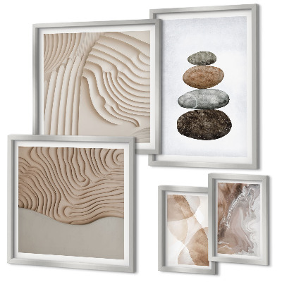 Bildergalerie-set für die wand Abstrakte Pastellformen