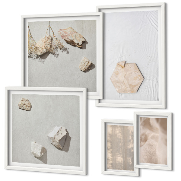 Bildergalerie-set für die wand Dezente Boho-Naturtexturen