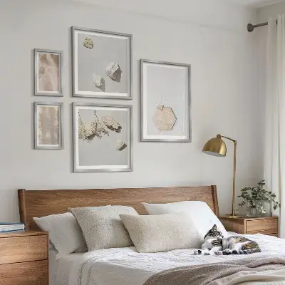 Bildergalerie-Set für die Wand mit dezenten Boho-Naturtexturen