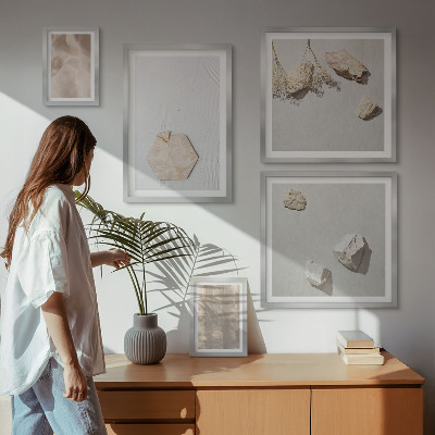 Bildergalerie-set für die wand Dezente Boho-Naturtexturen