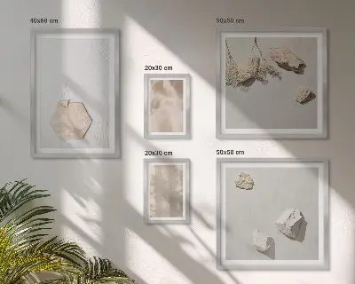 Bildergalerie-Set für die Wand mit dezenten Boho-Naturtexturen