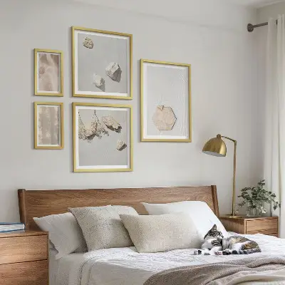 Bildergalerie-Set für die Wand mit dezenten Boho-Naturtexturen