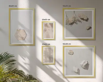 Bildergalerie-Set für die Wand mit dezenten Boho-Naturtexturen