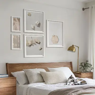 Bildergalerie-Set für die Wand mit dezenten Boho-Naturtexturen