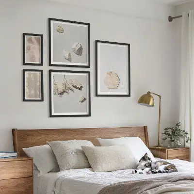Bildergalerie-Set für die Wand mit dezenten Boho-Naturtexturen