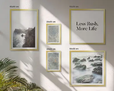 Bildergalerie-Set für die Wand Motiv Grüner Marmor Melancholie