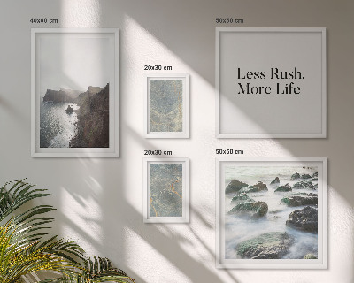 Bildergalerie-set für die wand Grüner Marmor Melancholie
