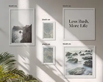 Bildergalerie-Set für die Wand Motiv Grüner Marmor Melancholie