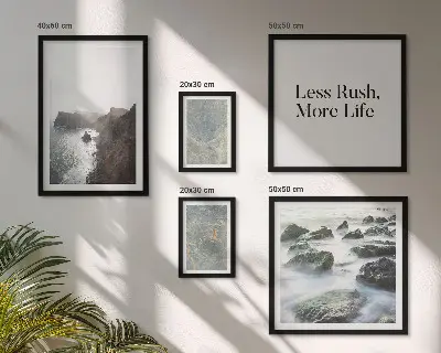 Bildergalerie-Set für die Wand Motiv Grüner Marmor Melancholie