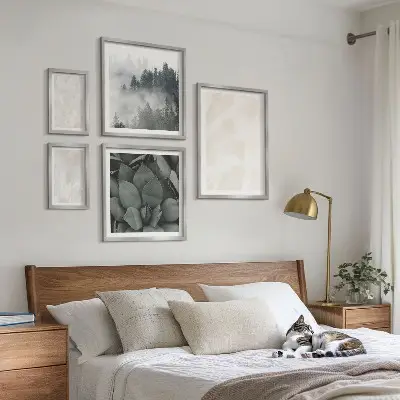Bilderset fürs Sofa mit Steinpastellstrukturen