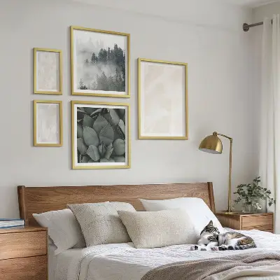Bilderset fürs Sofa mit Steinpastellstrukturen