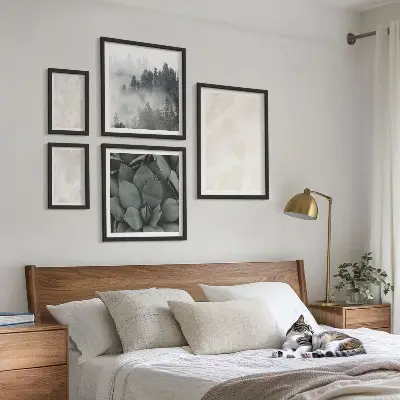 Bilderset fürs Sofa mit Steinpastellstrukturen