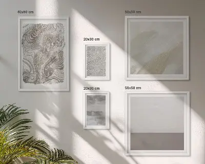 Bildergalerie-Set für die Wand mit industriellen abstrakten Mustern