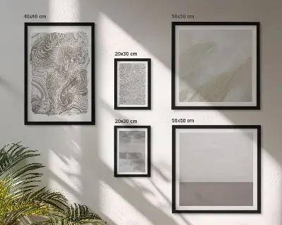 Bildergalerie-Set für die Wand mit industriellen abstrakten Mustern