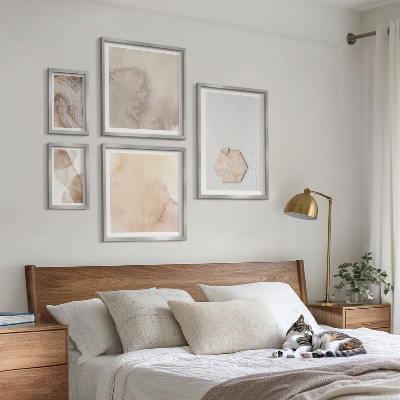 Bilderset fürs sofa Designerabstraktion der Natur
