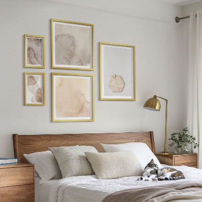 Bilderset fürs sofa Designerabstraktion der Natur