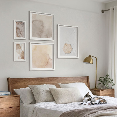 Bilderset fürs sofa Designerabstraktion der Natur