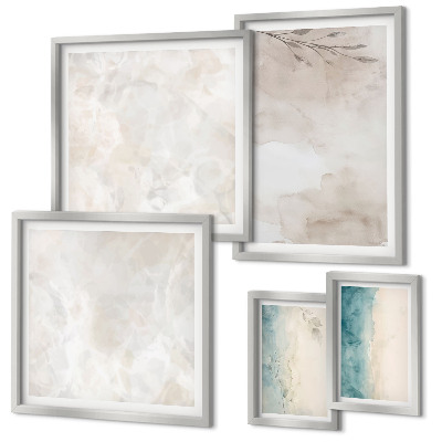 Bildergalerie-set für die wand Feine Aquarelltextur