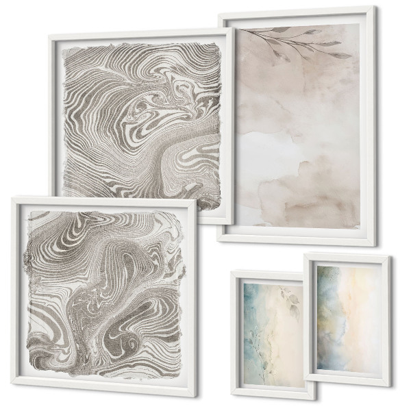 Modernes wandbilder-set Feine Aquarellfarben