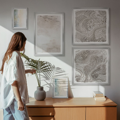 Modernes wandbilder-set Feine Aquarellfarben