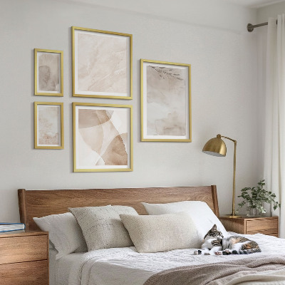 Bilderset fürs sofa Aquarellfarben, Boho-Texturen