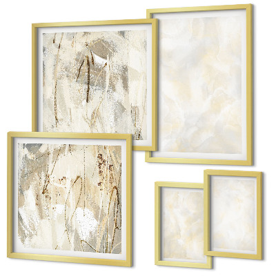 Bildergalerie-set für die wand Helles Strukturfarbendesign