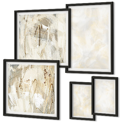 Bildergalerie-set für die wand Helles Strukturfarbendesign