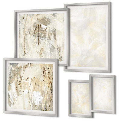 Bildergalerie-set für die wand Helles Strukturfarbendesign